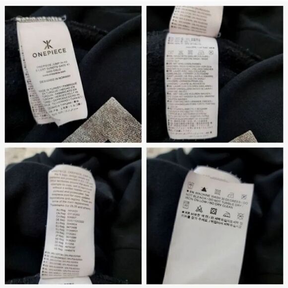 SoulCycle One Piece Zippered Hoodie Sweatshirt Jumpsuit in Black Size Medium - Picture 12 of 13